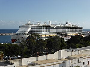 Archivo:AIDAnova, buque de cruceros, atracado en el puerto de Santa Cruz de Tenerife. Canarias. España. Spain