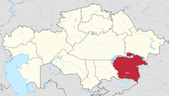 Almaty (province) in Kazakhstan.svg