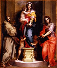 Archivo:Andrea del Sarto - Madonna delle Arpie - Google Art Project