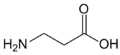 Beta-alanine structure