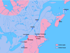 Archivo:Carte Guerre de 7 ans Amérique du nord