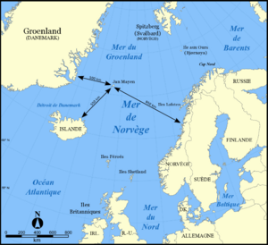 Archivo:Carte de la mer de Norvège-Jan-Mayen-localisation