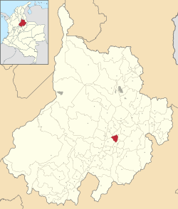 Pinchote ubicada en Santander (Colombia)