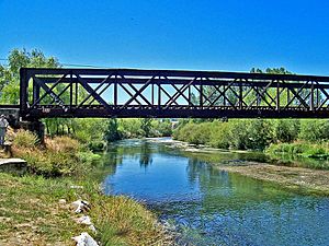 Archivo:El puente de hierro sobre el Carrión en Guardo - panoramio