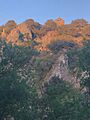 Ermita de Los Santos Martires vista desde el Cañon del Río Izana