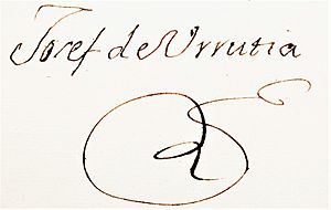 Archivo:Firma de José de Urrutia y de las Casas