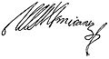Firma de Juan Tomás Enríquez de Cabrera