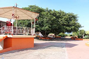 Archivo:Fotografía de la plaza principal de Barranca de Santa Clara