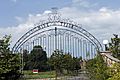 Gates of boxer Mike Tyson's mansion in Southington, Ohio