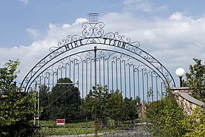 Archivo:Gates of boxer Mike Tyson's mansion in Southington, Ohio