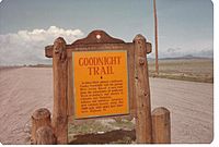 Archivo:Goodnight Trail marker