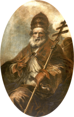 Archivo:Herrera mozo San León magno Lienzo. Óvalo. 164 x 105 cm. Museo del Prado
