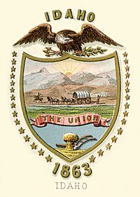 Archivo:Idaho territory coat of arms (illustrated, 1876)