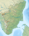 India Tamil Nadu relief map