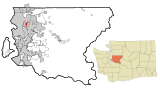 King County Washington Incorporated and Unincorporated areas Clyde Hill Highlighted.svg