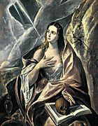 La Magdalena penitent- Atributted to El Greco, Museu de Montserrat