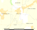Map commune FR insee code 14349