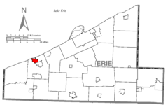 Map of Lake City, Erie County, Pennsylvania Highlighted.png