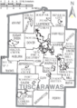 Map of Tuscarawas County Ohio With Municipal and Township Labels