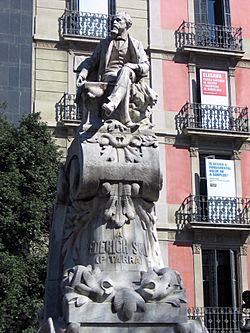 Monument a Pitarra, Agustí Querol.jpg