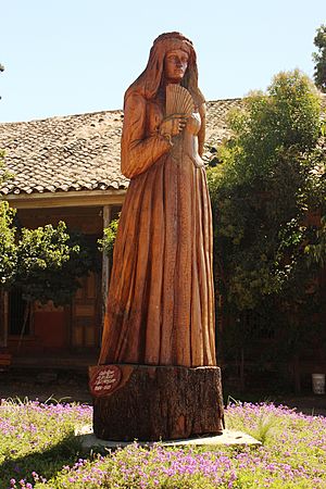 Archivo:Monumento a La Quintrala, ubicado en sector La Compañía, comuna Graneros, Chile