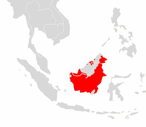 Archivo:Nasalis larvatus range map