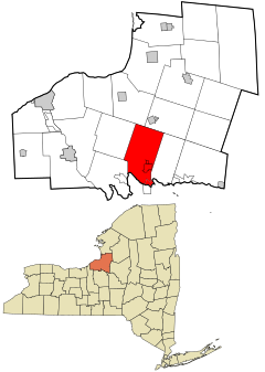 Oswego County New York incorporated and unincorporated areas Hastings highlighted.svg
