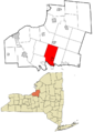 Oswego County New York incorporated and unincorporated areas Hastings highlighted