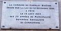 Plaque mairie KB