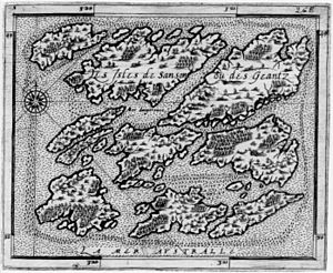 Archivo:Primer mapa de las Islas Malvinas (1520) por Andrés de San Martín