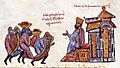 Romanos III receives an Arab delegation led by Amer