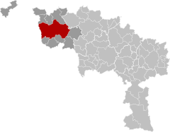 Tournai Hainaut Belgium Map.svg