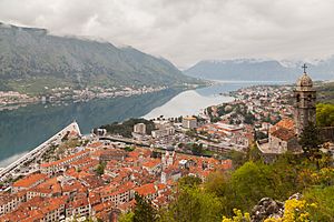 Archivo:Vista de Kotor, Bahía de Kotor, Montenegro, 2014-04-19, DD 06
