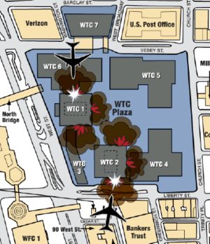 Archivo:911 - FEMA - WTC impacts (graphic)