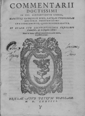 Archivo:Biel - Commentarii doctissimi in 4. Sententiarum libros, 1574 - 4574423