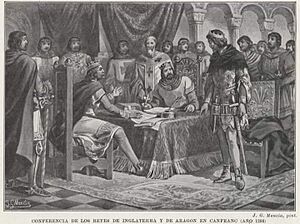 Archivo:Conferencia de los reyes de Inglaterra y de Aragón en Canfranc (1288)