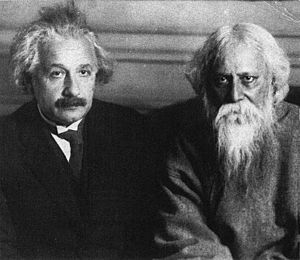 Archivo:Einstein and Tagore Berlin 14 July 1930