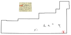 Garfield County Colorado Incorporated and Unincorporated areas Carbondale Highlighted.svg