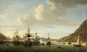 Archivo:Gibraltar Relieved By Sir George Rodney