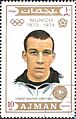 Horst-Dieter Höttges 1971 Ajman stamp