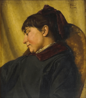 Archivo:Josefa Greno a dormir (1884) - Adolfo Greno