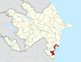 Lankaran District in Azerbaijan.svg