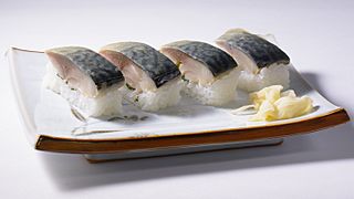 Mackerel sushi (sabazushi)