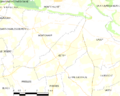 Map commune FR insee code 14253