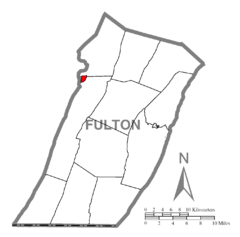 Map of Valley-Hi, Fulton County, Pennsylvania Highlighted.png