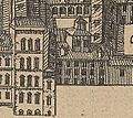 Oratorio de la Reina (Real Alcázar) from Reproduction of Pedro Teixeira's Topographia de la Villa de Madrid (1656), 1881 12 (cropped)