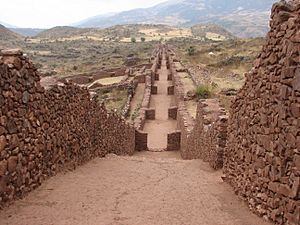 Piquillacta Archaeological site - street
