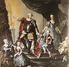 Archivo:Portrait of the family of the Duke of Savoy by Giuseppe Duprà circa 1760