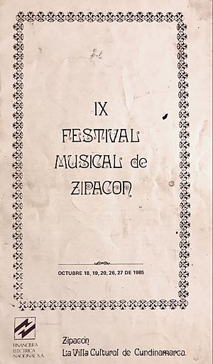 Archivo:Programa de Mano Festival Musical de Zipacon - 1985