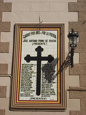 Archivo:Rafelbunyol. Església de Sant Antoni. Placa dels caiguts